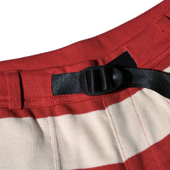 May club -【WESTRIDE】BORDER LONG PANTS - CRM/RED