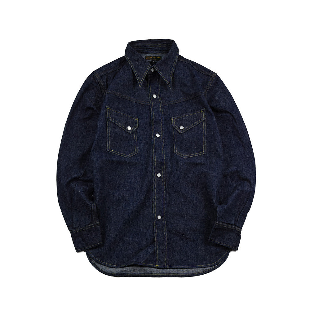 May club -【WESTRIDE】WR3001 ONE WASH DENIM SHIRTS