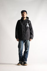 CYCLE HOODIE WINDBREAKER:OLD GEEZER(BLACK) - May club