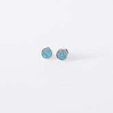 CIRCLE TURQUOISE STERLING SILVER PIERCING - May club