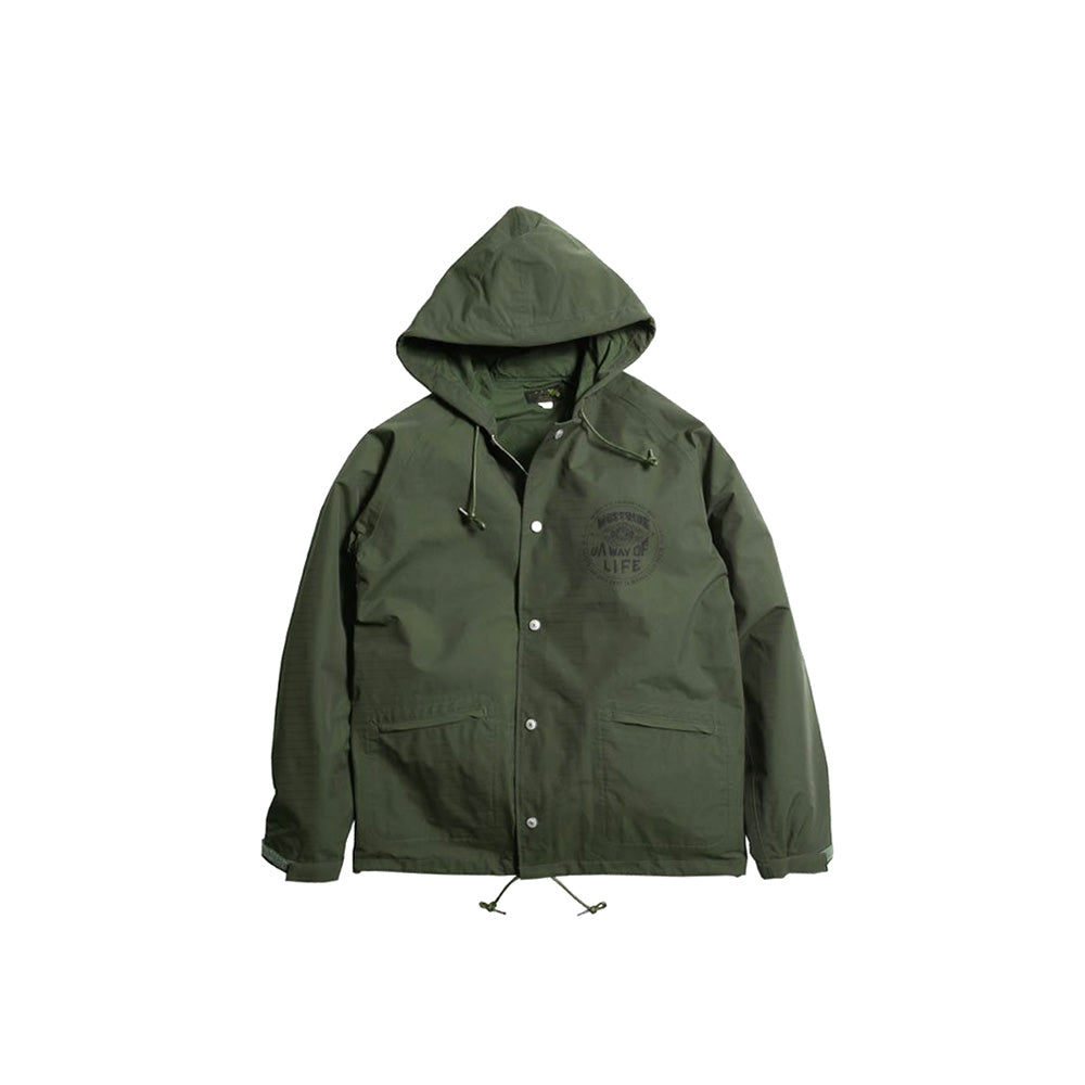 May club -【WESTRIDE】CYCLE HOODIE WINDBREAKER:A WAY OF LIFE(OLIVE)