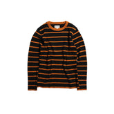 May club -【WESTRIDE】CLASSIC RIB RANDOM SWEATER - BLK/CGNC