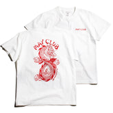 May club -【May club】MAY CLUB X KNUCKLE 8TH ANNIVERSARY TEE - WHITE/RED