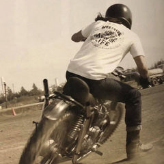 May club -【WESTRIDE】"A WAY OF LIFE" TEE - WHITE