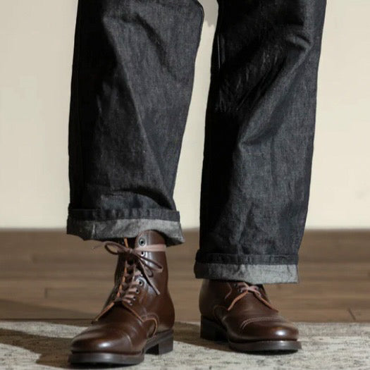 AB-07H-CL-LW HORSEHIDE MILITARY BOOTS - BROWN