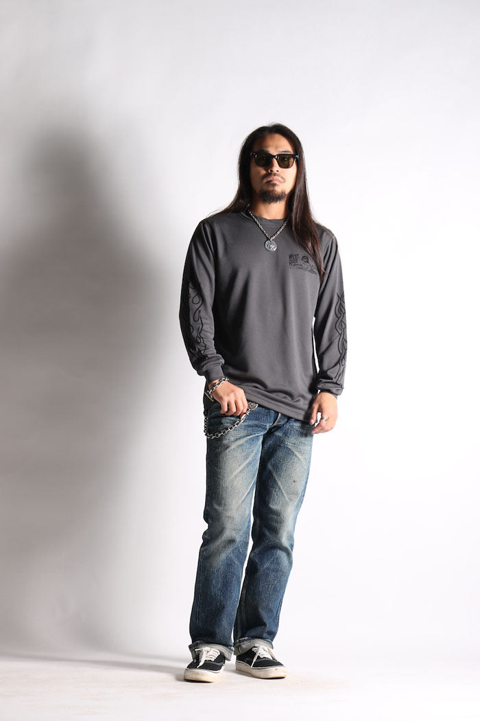 POWER DRY LONG TEE - POWER & SPEED GREY