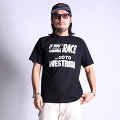 "WANNA RACE" TEE - BLACK