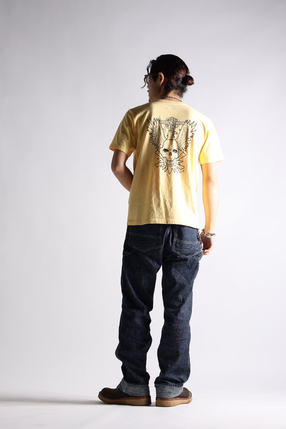 "BANDANA SKULL" TEE - BANANA