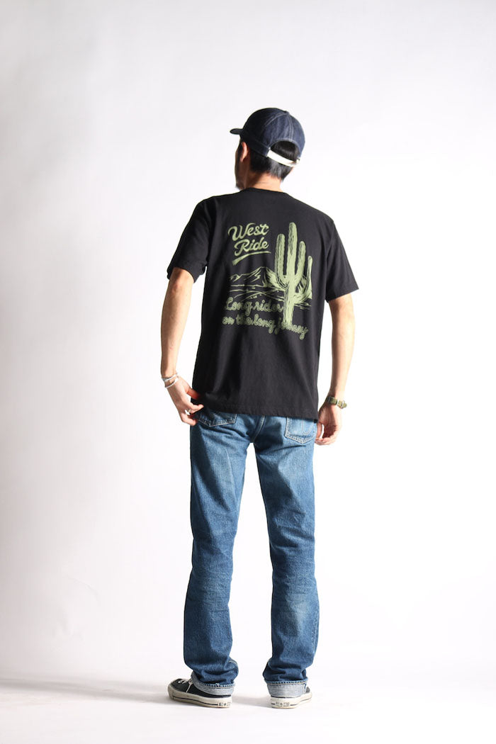 "CACTUS BLUES" TEE - BLACK