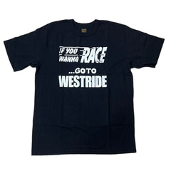 "WANNA RACE" TEE - BLACK