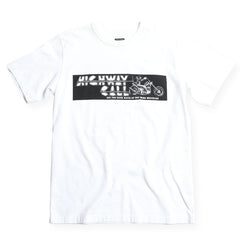 "HIGHWAY CALL" TEE - WHITE - May club