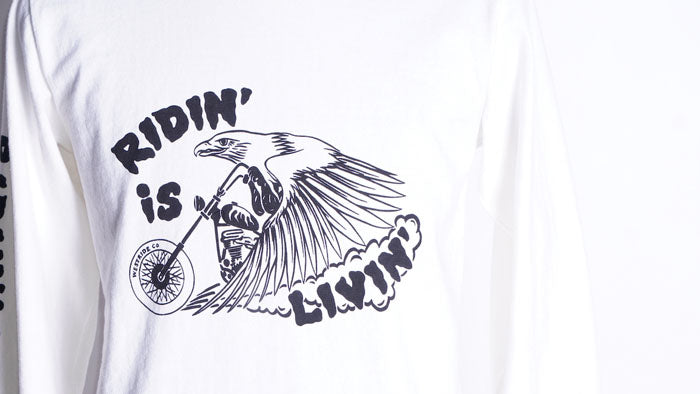 "RIDIN’ IS LIVIN’" LONG SLEEVES TEE - OFF - May club