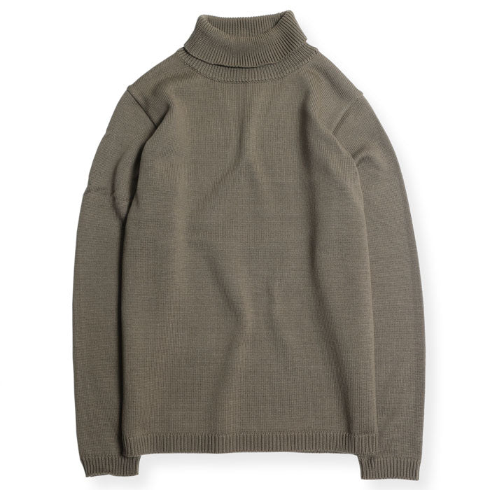 CLASSIC HIGH NECK SWEATER - OLIVE - May club