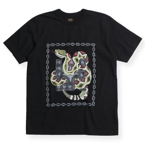 "RATTLE SNAKE" TEE - BLACK