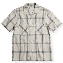 GUMP SS SHIRTS-BEIGE CHECK