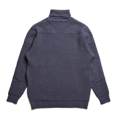 ACV-KN02 PADDED WAFFLE COTTON TURTLE KNIT - DARK GREY - May club