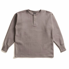 ACV-SW04 FLEECE LINED HENLEY-NECK SWEATSHIRTS - SAND - May club