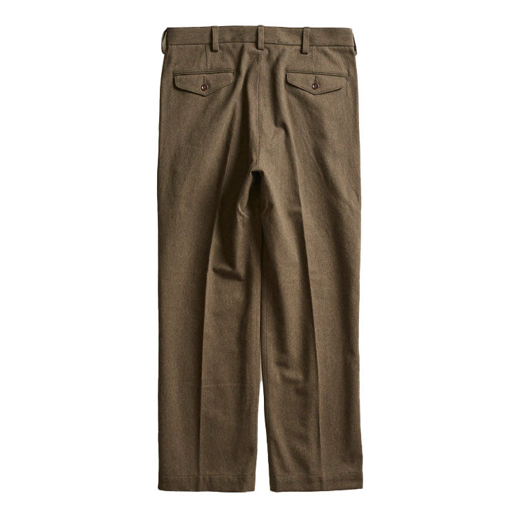 ACV-TR02CW SINGLE-PLEATED COTTON WOOL TROUSERS - May club
