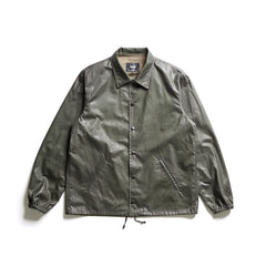 ACV-WX03 WAXED COTTON COACH JACKET - OLIVE