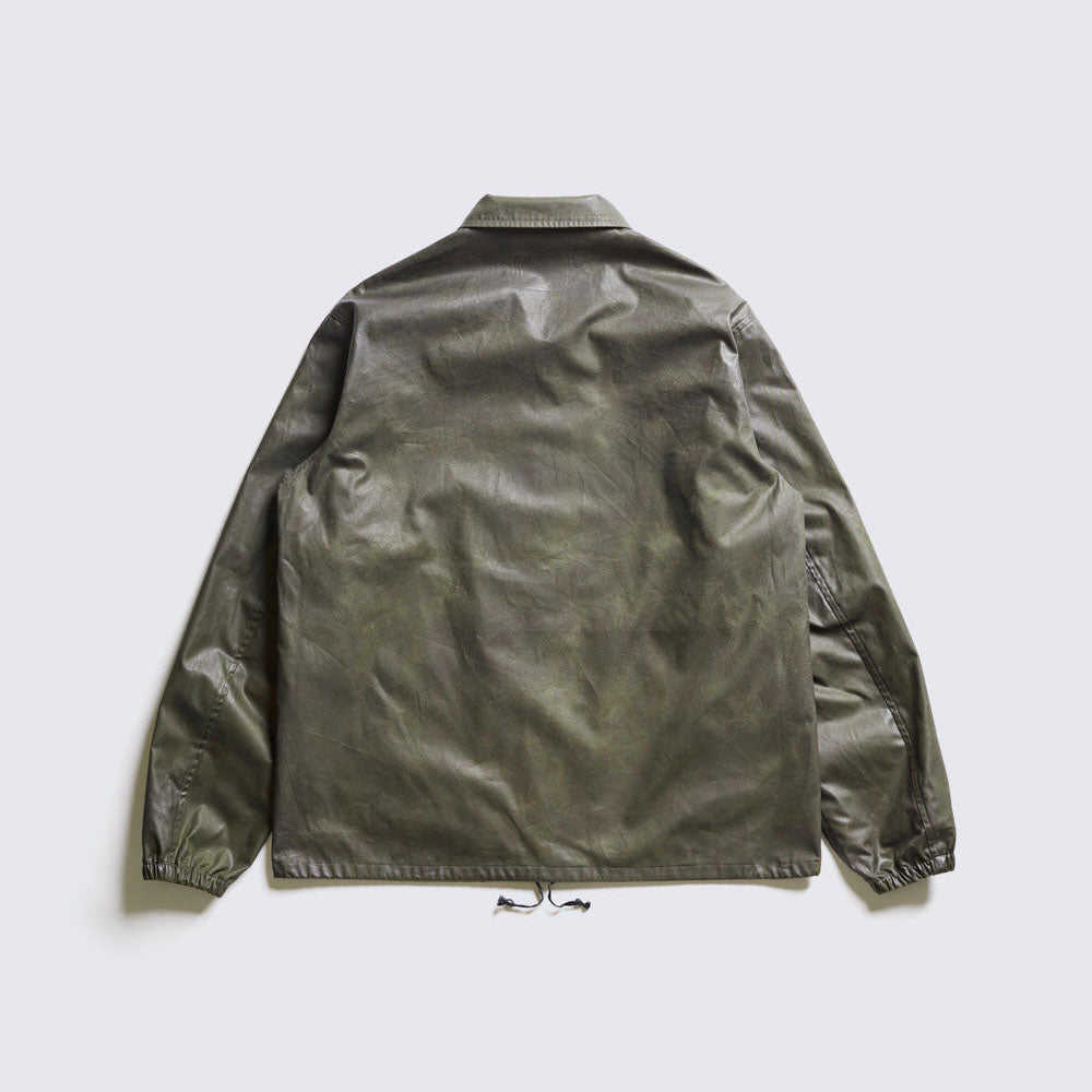 ACV-WX03 WAXED COTTON COACH JACKET - OLIVE