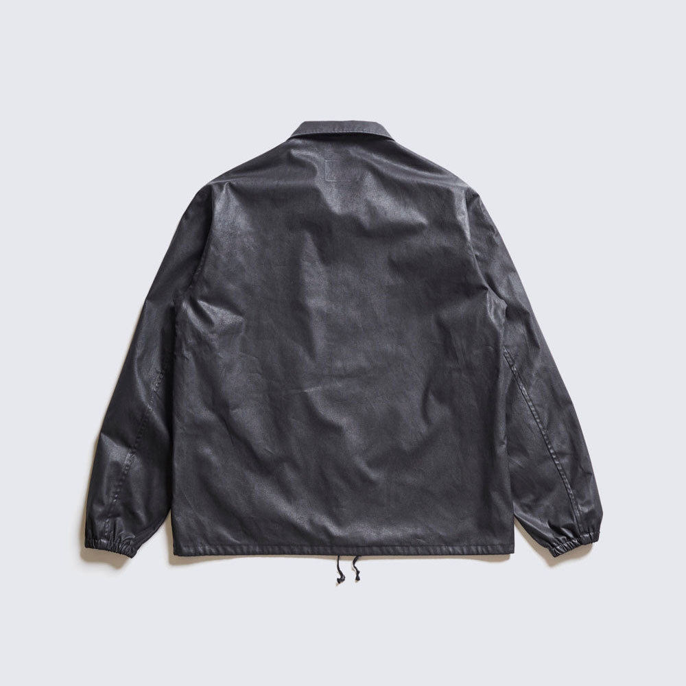 ACV-WX03 WAXED COTTON COACH JACKET - BLACK