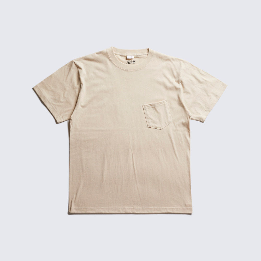 ACV-CSP00 ACVM POCKET TEE - BEIGE