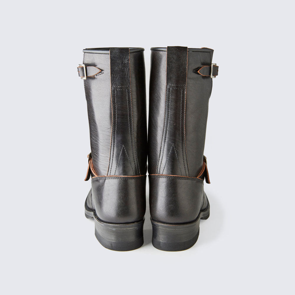 AB-01H-CL HORSEHIDE ENGINEER BOOTS BLACK TEA CORE – May club
