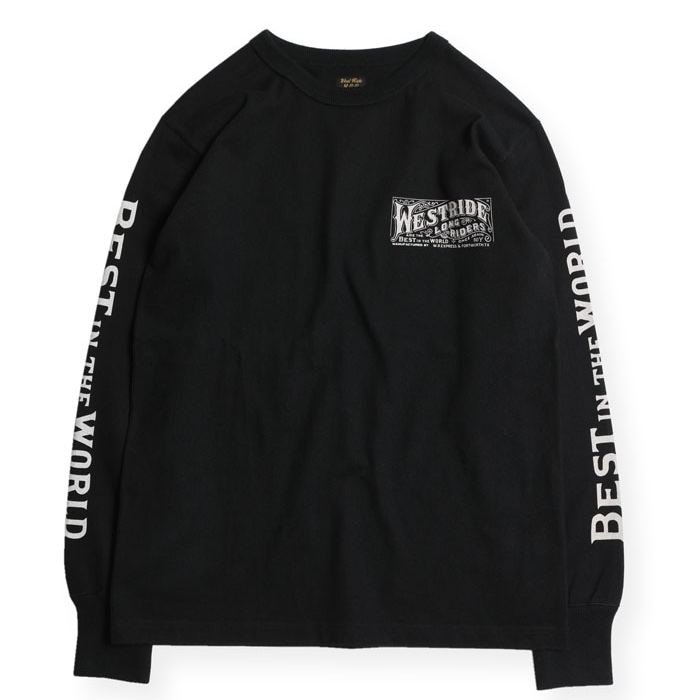 "LONG RIDERS" LONG SLEEVES TEE - BLACK