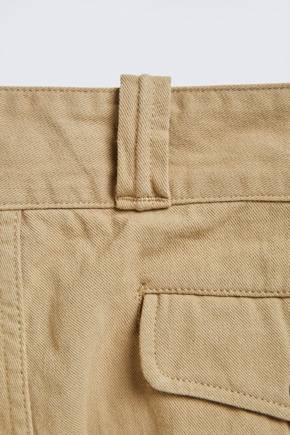 ACV-TR04STC DOUBLE-PLEATED COTTON ARMY TROUSERS - BEIGE