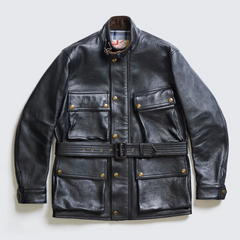 AD-10 SHEEPSKIN BMC JACKET - BLACK (tea core)