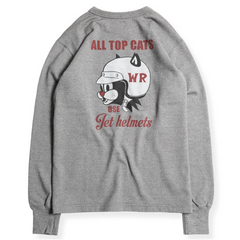 "LEAVE A TRACK" LONG SLEEVES TEE - BLACK