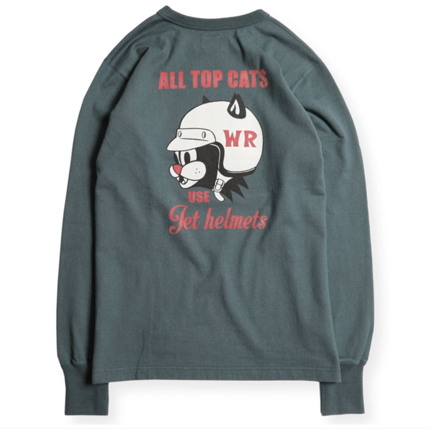"LEAVE A TRACK" LONG SLEEVES TEE - BLACK