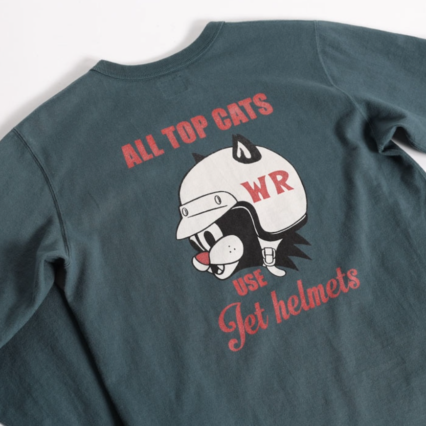 "LEAVE A TRACK" LONG SLEEVES TEE - BLACK