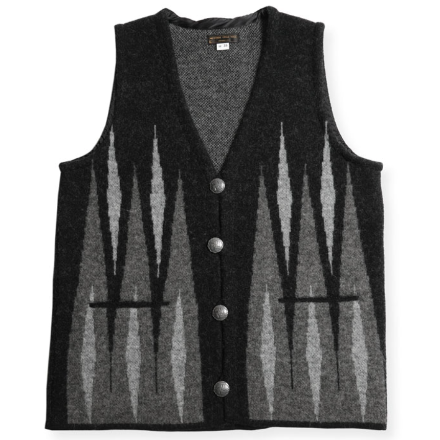 CHIMAYO KNIT VEST-BLACK