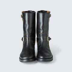 AB-01HB-CL HORSEBUTT ENGINEER BOOTS NARROW (BLACK TEA CORE)