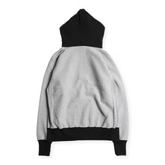 RW TWO TONE HOODIE - H.GRY/BLK