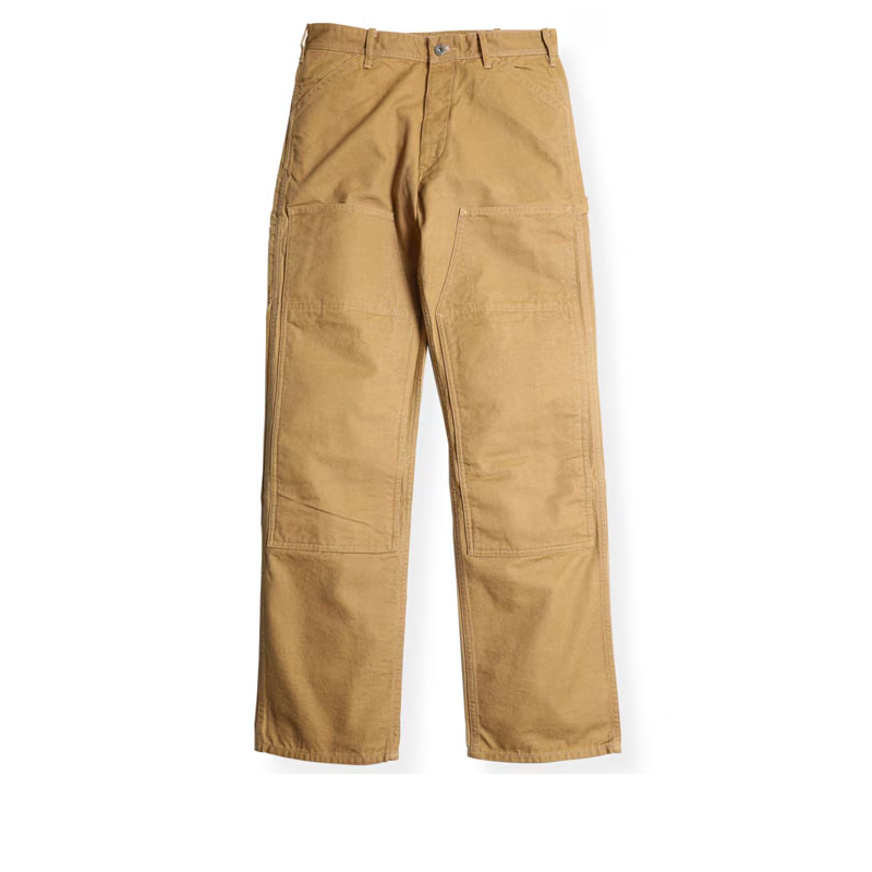 W-KNEE PAINTER PANTS - BROWN
