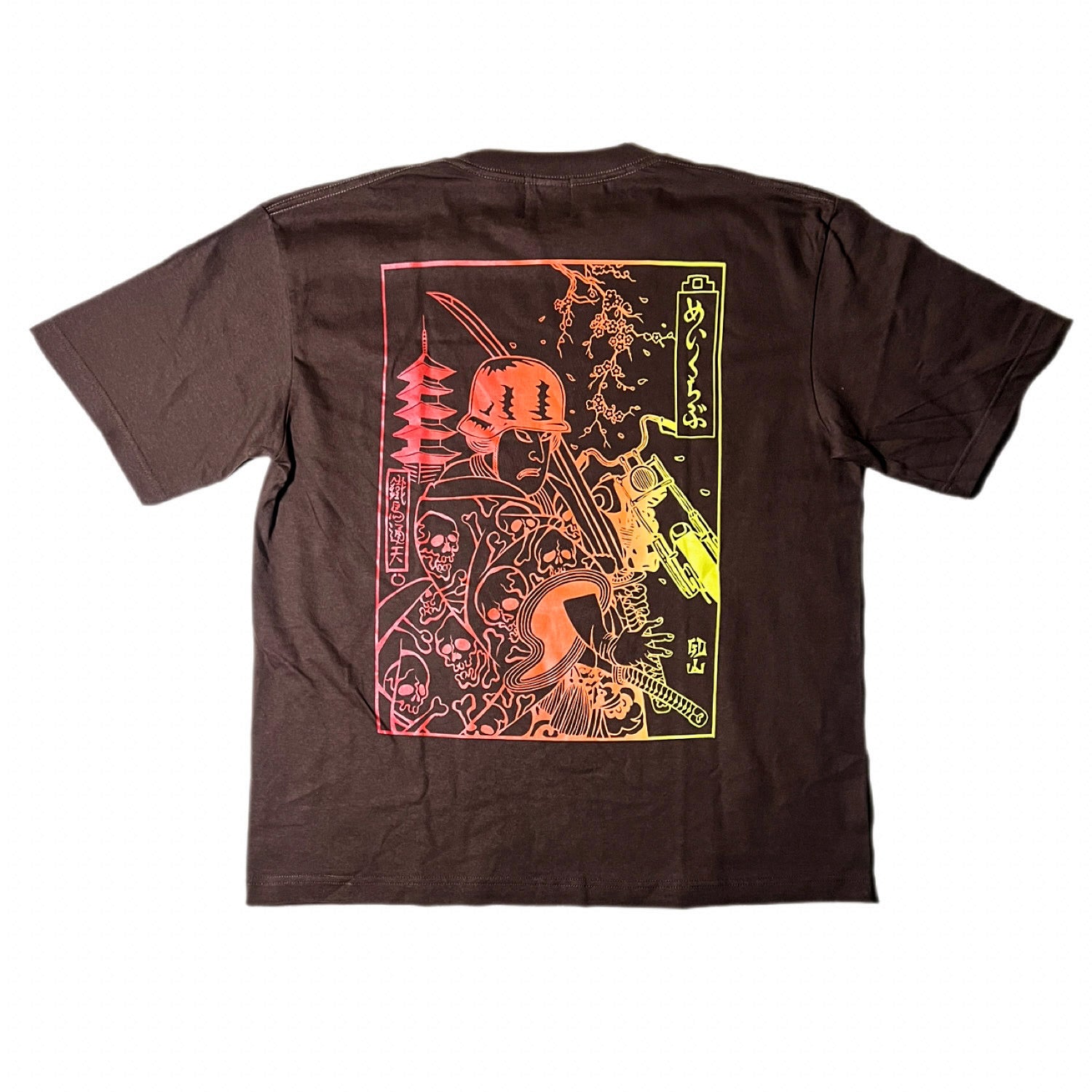 SAMURAI BIKER TEE - BROWN