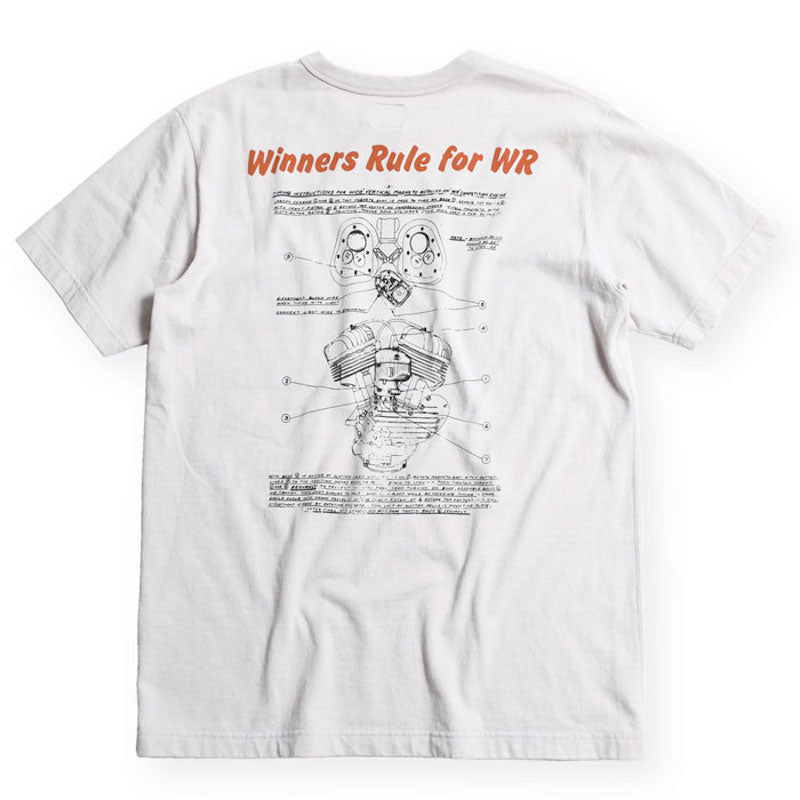 "WINNERS RULE" TEE - FADE GREY - May club