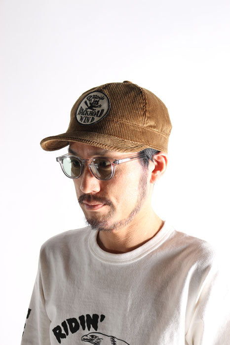 NEW ARMY CAP - CAMEL CORDUROY / THUNDER CAT PATCH - May club