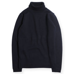 CLASSIC HIGH NECK SWEATER - NAVY - May club