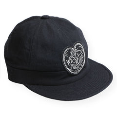 NEW ARMY CAP - BLACK DENIM / HEART