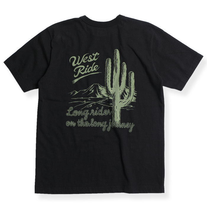 "CACTUS BLUES" TEE - BLACK