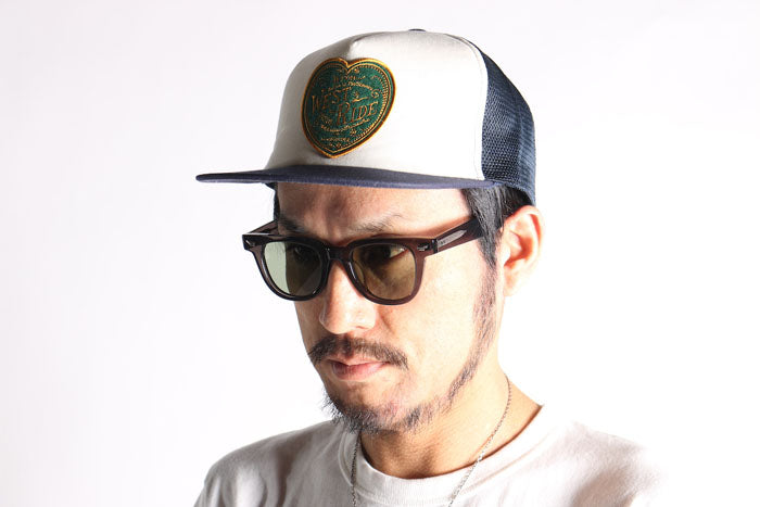 MESH CAP：HEART OF NAVY/OFF