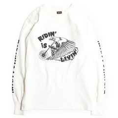 "RIDIN’ IS LIVIN’" LONG SLEEVES TEE - OFF - May club