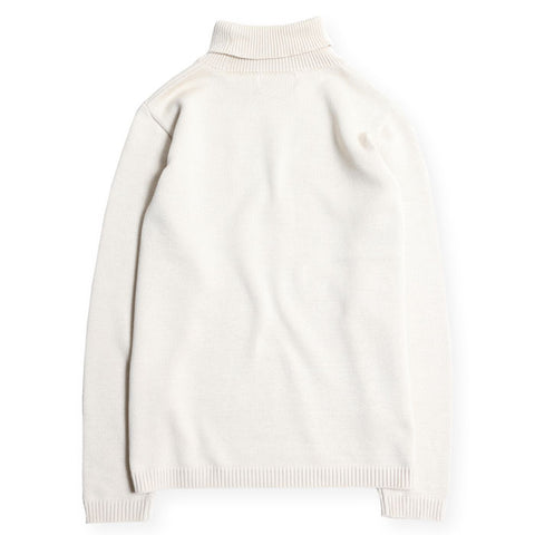 CLASSIC HIGH NECK SWEATER - BEIGE - May club