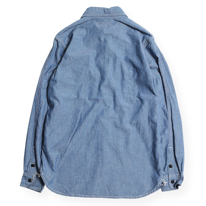 FARMER PULLOVER WORK SHIRTS - BLUE