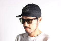 NEW ARMY CAP - BLACK DENIM / HEART