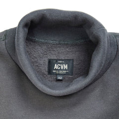 ACV-SW03 FLEECE LINED MOC-NECK SWEATSHIRTS - CHARCOAL GREY - May club