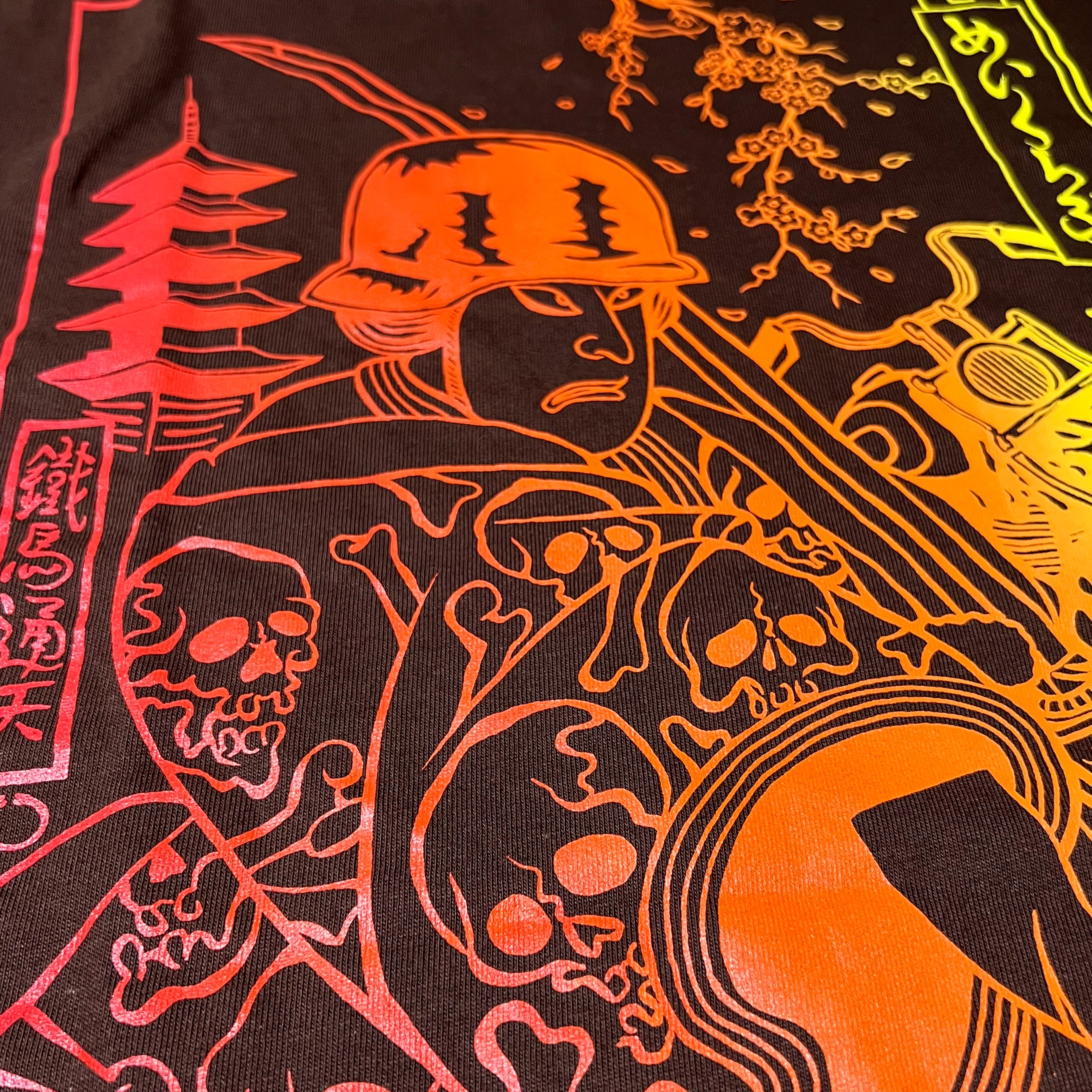 SAMURAI BIKER TEE - BROWN